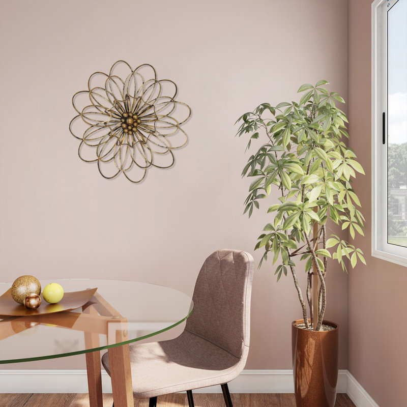 House of Hampton® Flower Urban Design Metal Wall Décor & Reviews Wayfair